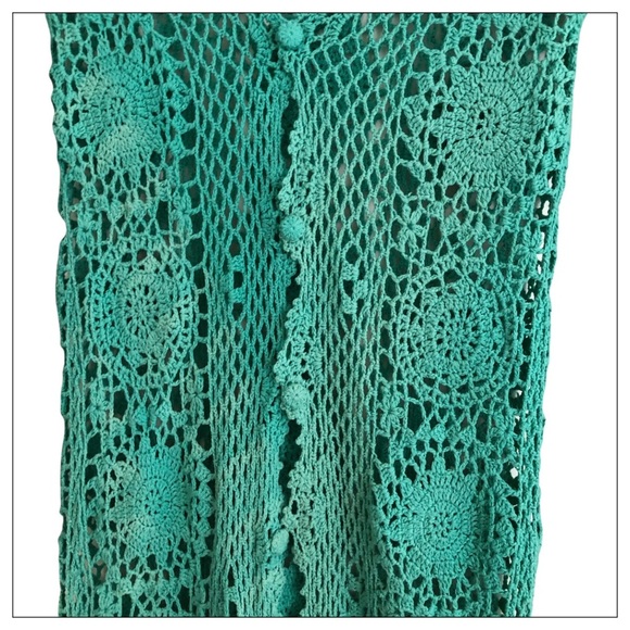 Rare Spell & The Gypsy Crocheted Mermaid Coat Duster One Size - Picture 7 of 10